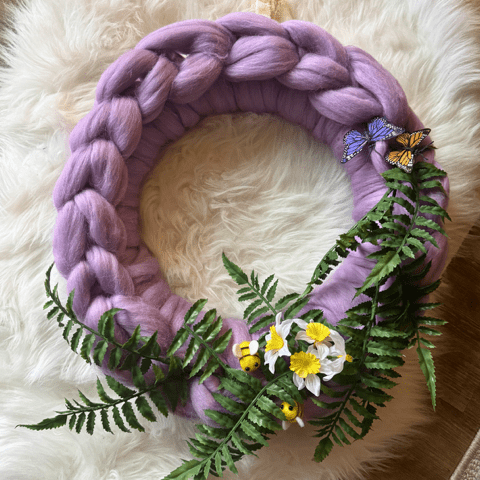 Apr 18th - IN PERSON - Spring Wreath: A Fiber Art Workshop - These Hands Makers Collective