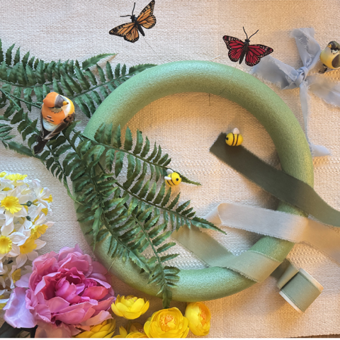 Apr 18th - IN PERSON - Spring Wreath: A Fiber Art Workshop - These Hands Makers Collective