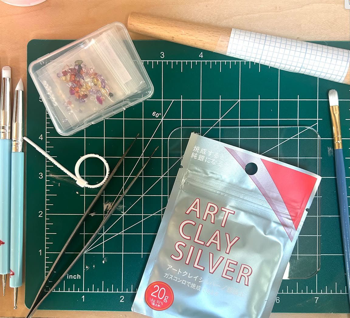 APR 25th - IN PERSON - Silver Metal Clay Gem Rings - These Hands Makers Collective