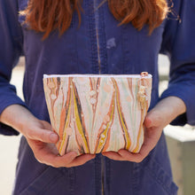 Load image into Gallery viewer, Astral Marbled Pouch Tiger Lily Small - These Hands Makers Collective
