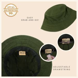 CHOK.LIDS Canvas Bucket Hat: Mustard