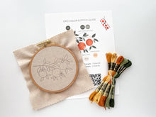 Load image into Gallery viewer, Orange Branch embroidery DIY kit, beginner embroidery kit