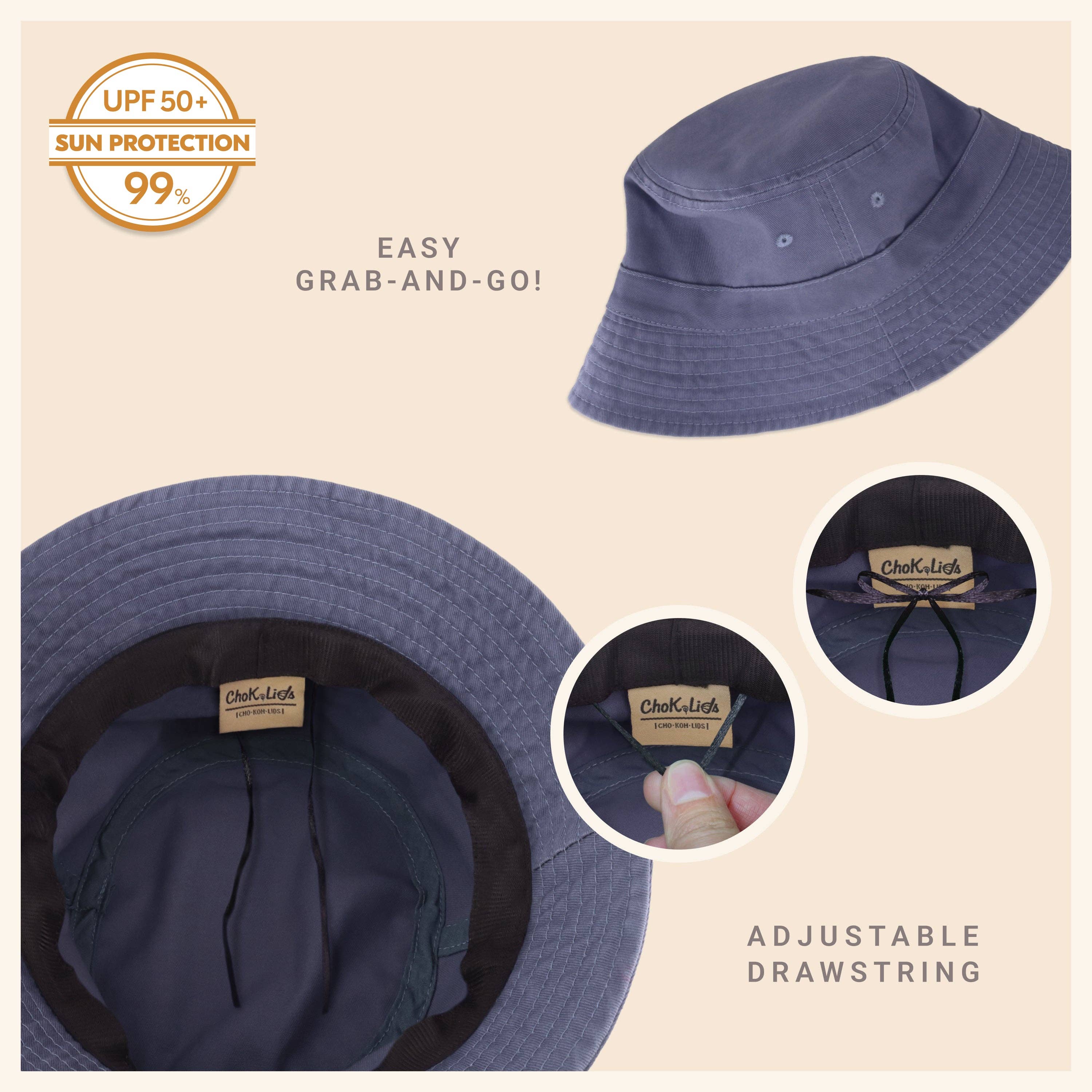 CHOK.LIDS Canvas Bucket Hat: Latte