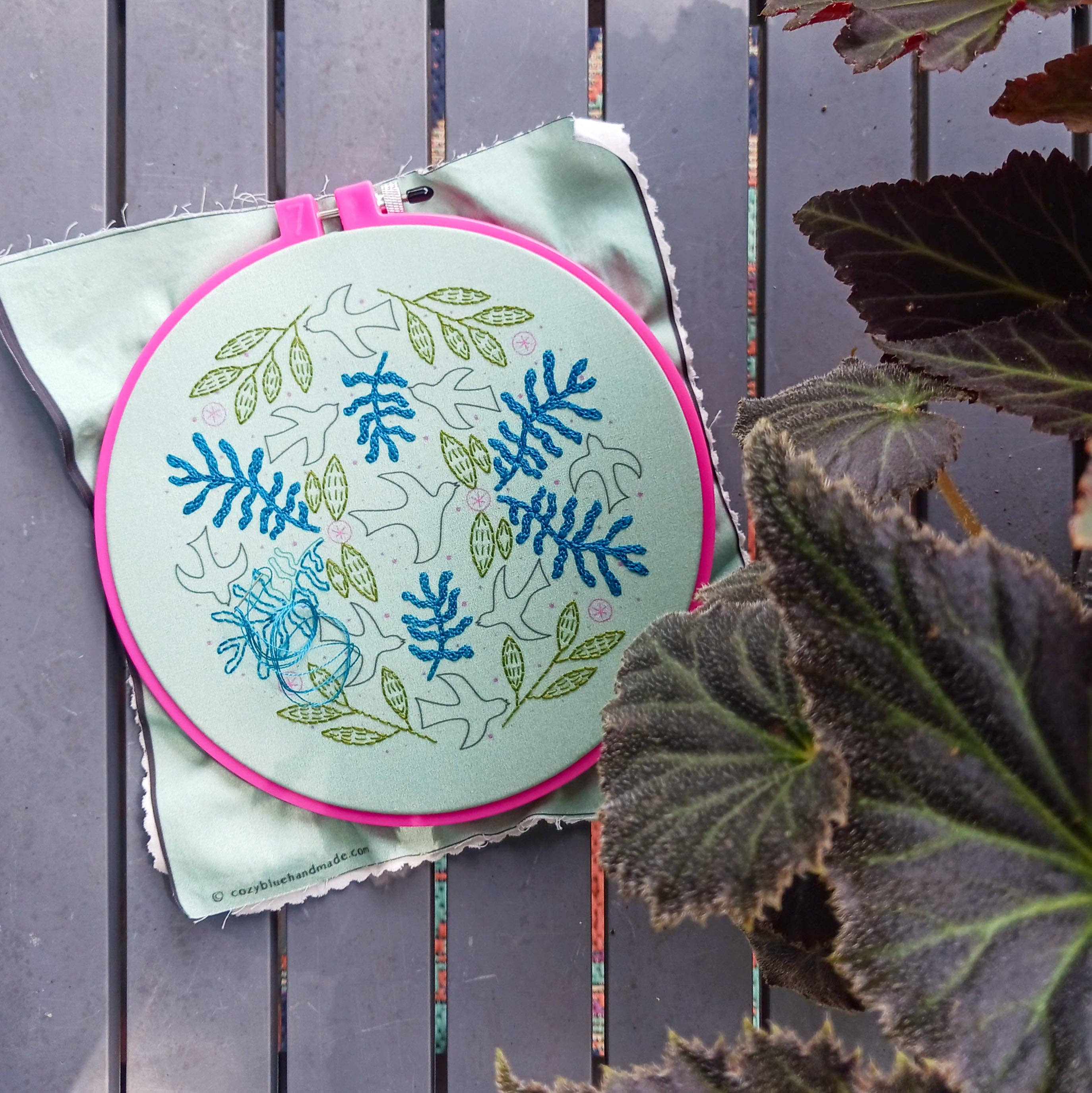 Blackbird embroidery kit - These Hands Makers Collective