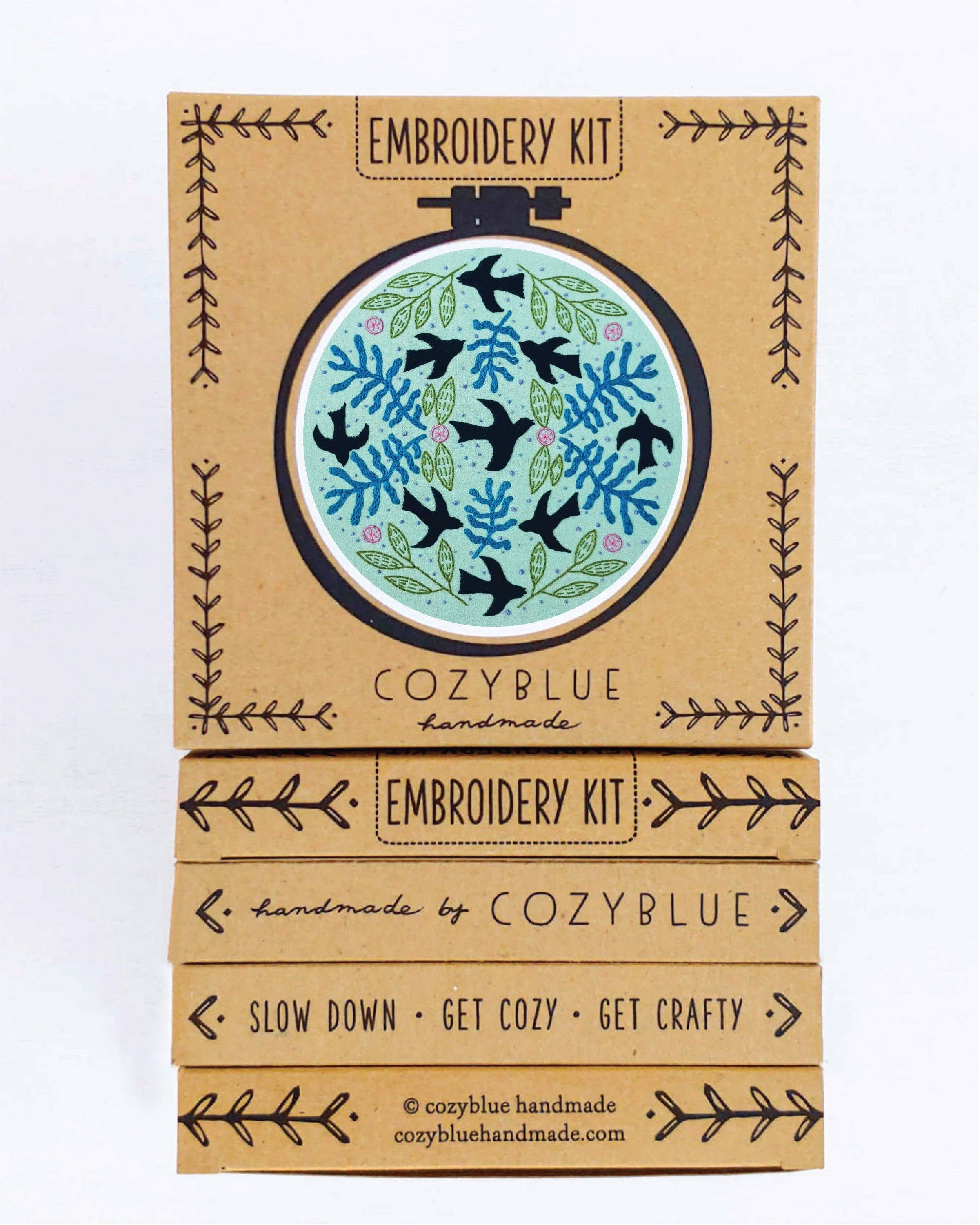 Blackbird embroidery kit - These Hands Makers Collective