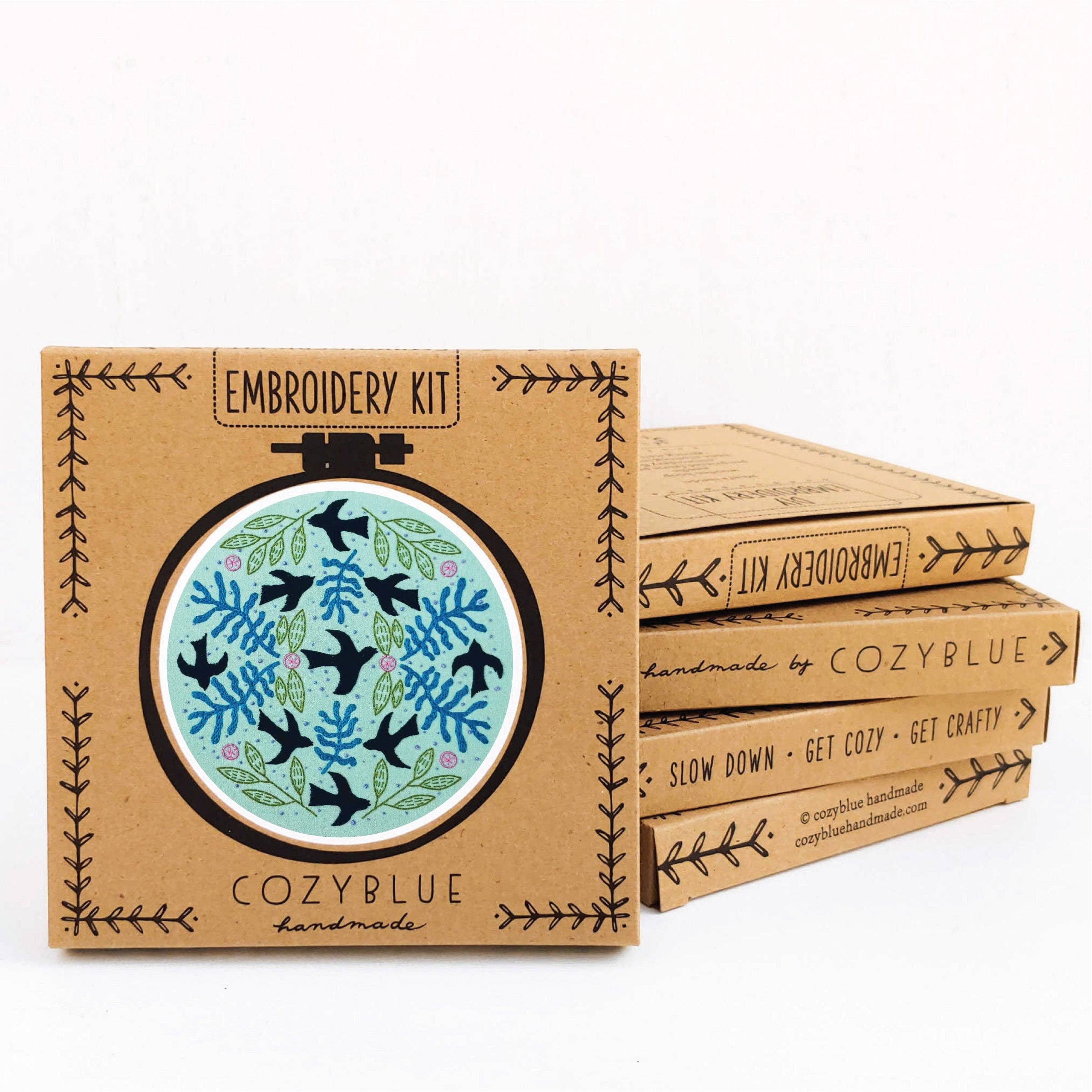 Blackbird embroidery kit - These Hands Makers Collective