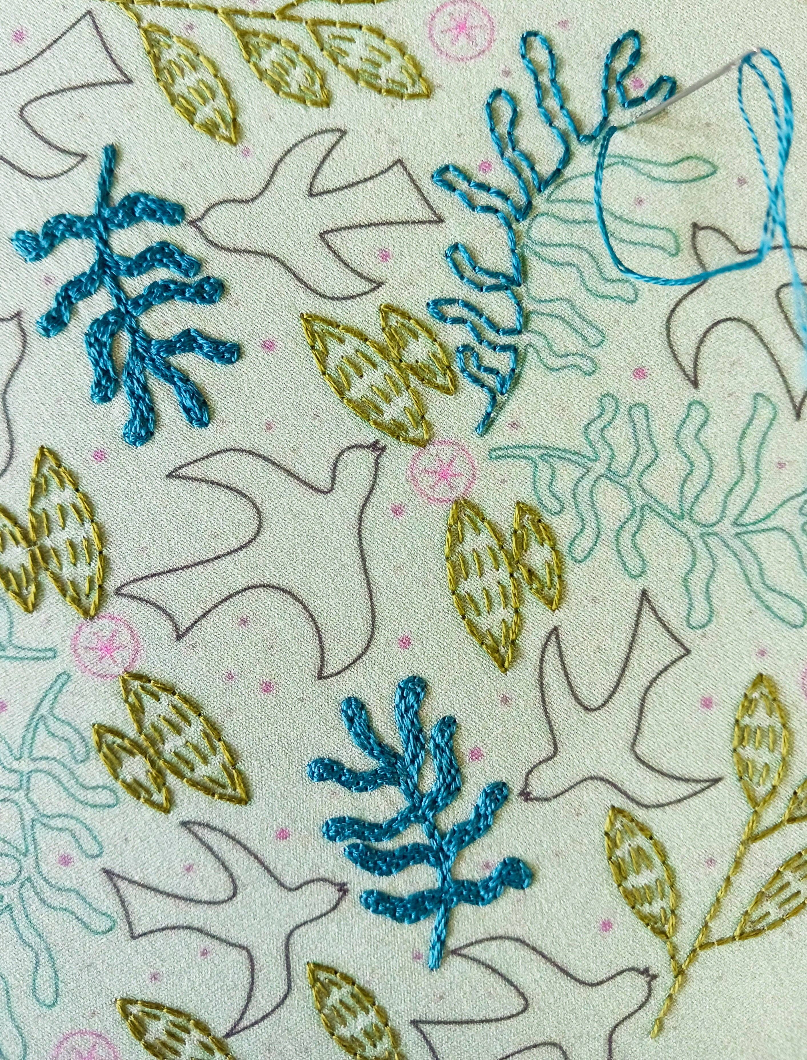 Blackbird embroidery kit - These Hands Makers Collective