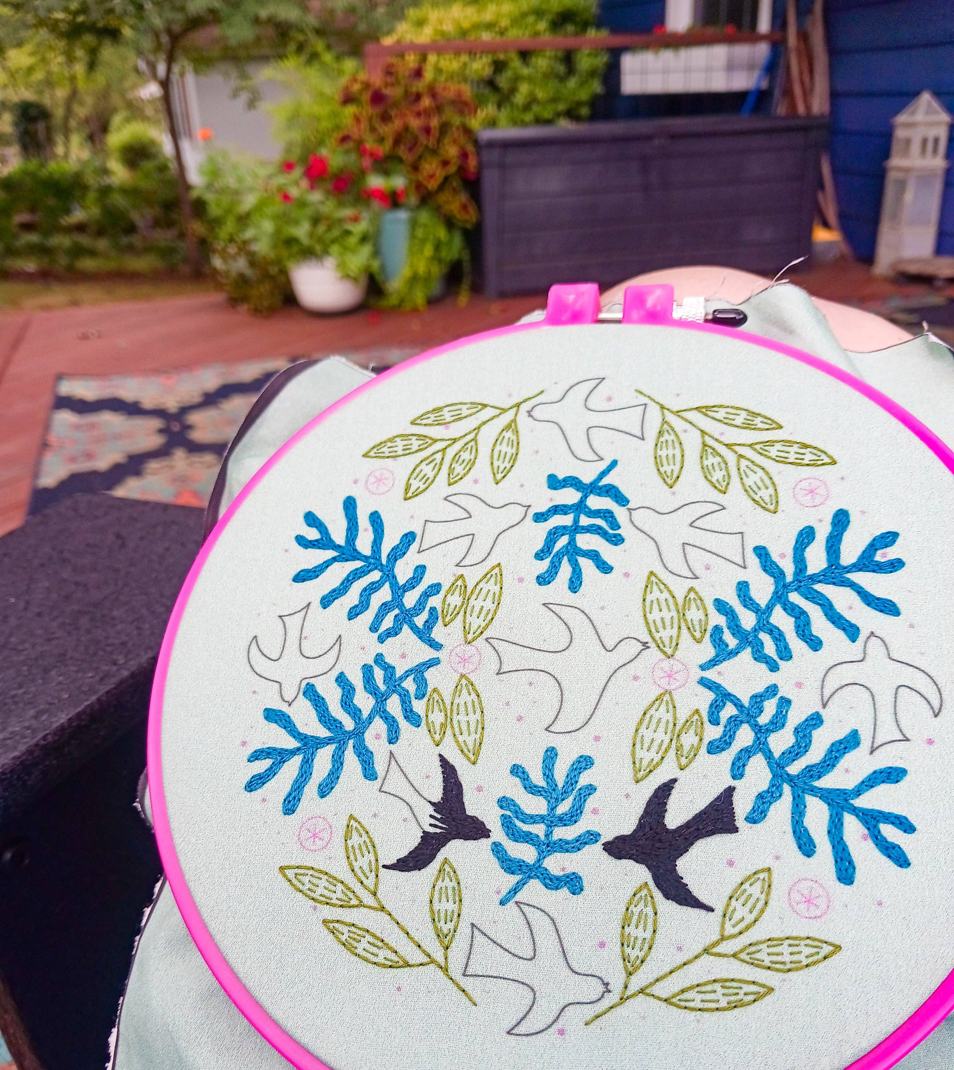 Blackbird embroidery kit - These Hands Makers Collective