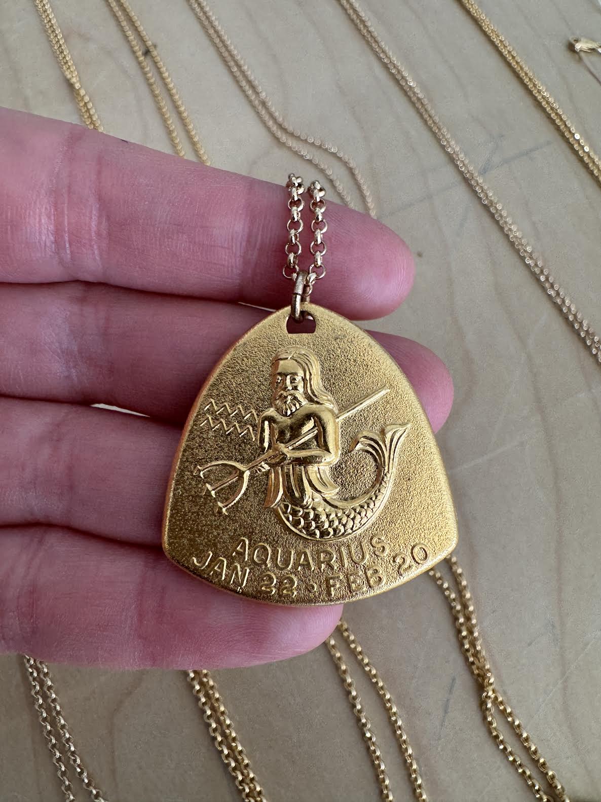Brass Zodiac Necklace - These Hands Makers Collective
