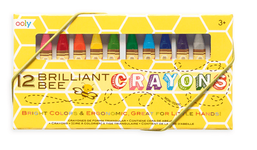 Brilliant Bee Crayons - Set of 12 - These Hands Makers Collective