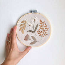 Load image into Gallery viewer, Floral Embroidery DIY Kit, modern embroidery craft kit