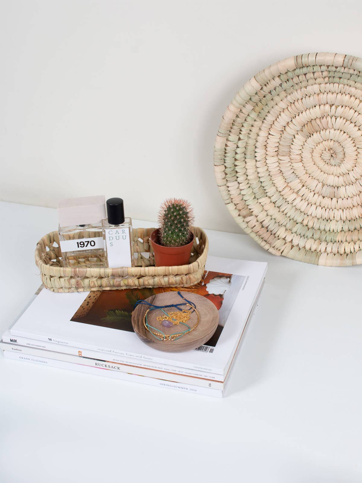 Long Open Weave Storage Trays: Medium