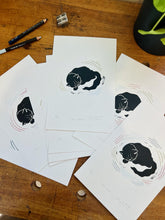 Load image into Gallery viewer, &quot;Cat Nap&quot; Linocut Print by Stavisky Studio - These Hands Makers Collective