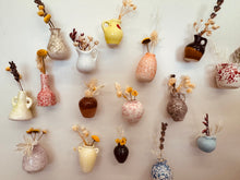 Load image into Gallery viewer, Mini Ceramic Flower Vase Magnet