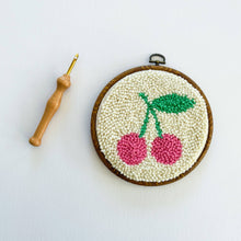 Load image into Gallery viewer, Cherries Punch Needle Kit: Beginner Kit - These Hands Makers Collective