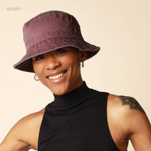 Load image into Gallery viewer, CHOK.LIDS Canvas Bucket Hat: Midnight - These Hands Makers Collective