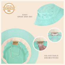 Load image into Gallery viewer, CHOK.LIDS Canvas Bucket Hat: Midnight - These Hands Makers Collective