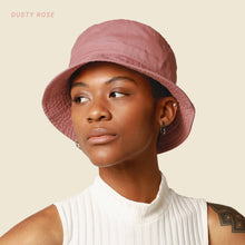Load image into Gallery viewer, CHOK.LIDS Canvas Bucket Hat: Midnight - These Hands Makers Collective