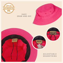 Load image into Gallery viewer, CHOK.LIDS Canvas Bucket Hat: White - These Hands Makers Collective