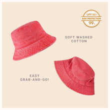 Load image into Gallery viewer, CHOK.LIDS Canvas Bucket Hat: White - These Hands Makers Collective