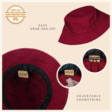 Load image into Gallery viewer, CHOK.LIDS Canvas Bucket Hat: White - These Hands Makers Collective
