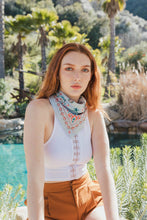 Load image into Gallery viewer, 🌿 Colorful Paisley Headscarf - Retro, Colorful, Chic: Blue - These Hands Makers Collective