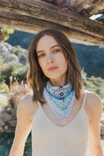 Load image into Gallery viewer, 🌿 Colorful Paisley Headscarf - Retro, Colorful, Chic: Blue - These Hands Makers Collective