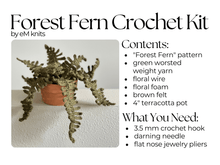 Load image into Gallery viewer, Crochet Kit - Forest Fern - These Hands Makers Collective