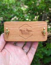 Load image into Gallery viewer, Custom Design Pocket Sized Flower Press | 2"x4": Brass / Cherry - These Hands Makers Collective