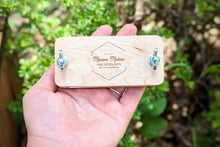 Load image into Gallery viewer, Custom Design Pocket Sized Flower Press | 2"x4": Brass / Cherry - These Hands Makers Collective