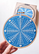 Load image into Gallery viewer, winter snowflake embroidery kit