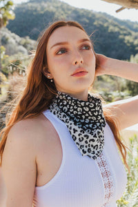 🐆 Cheetah Print Bandana in Rust, Lime Mustard, Black: Rust