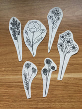 Load image into Gallery viewer, Wildflower Stems Embroidery - Peel Stick &amp; Stitch Patterns