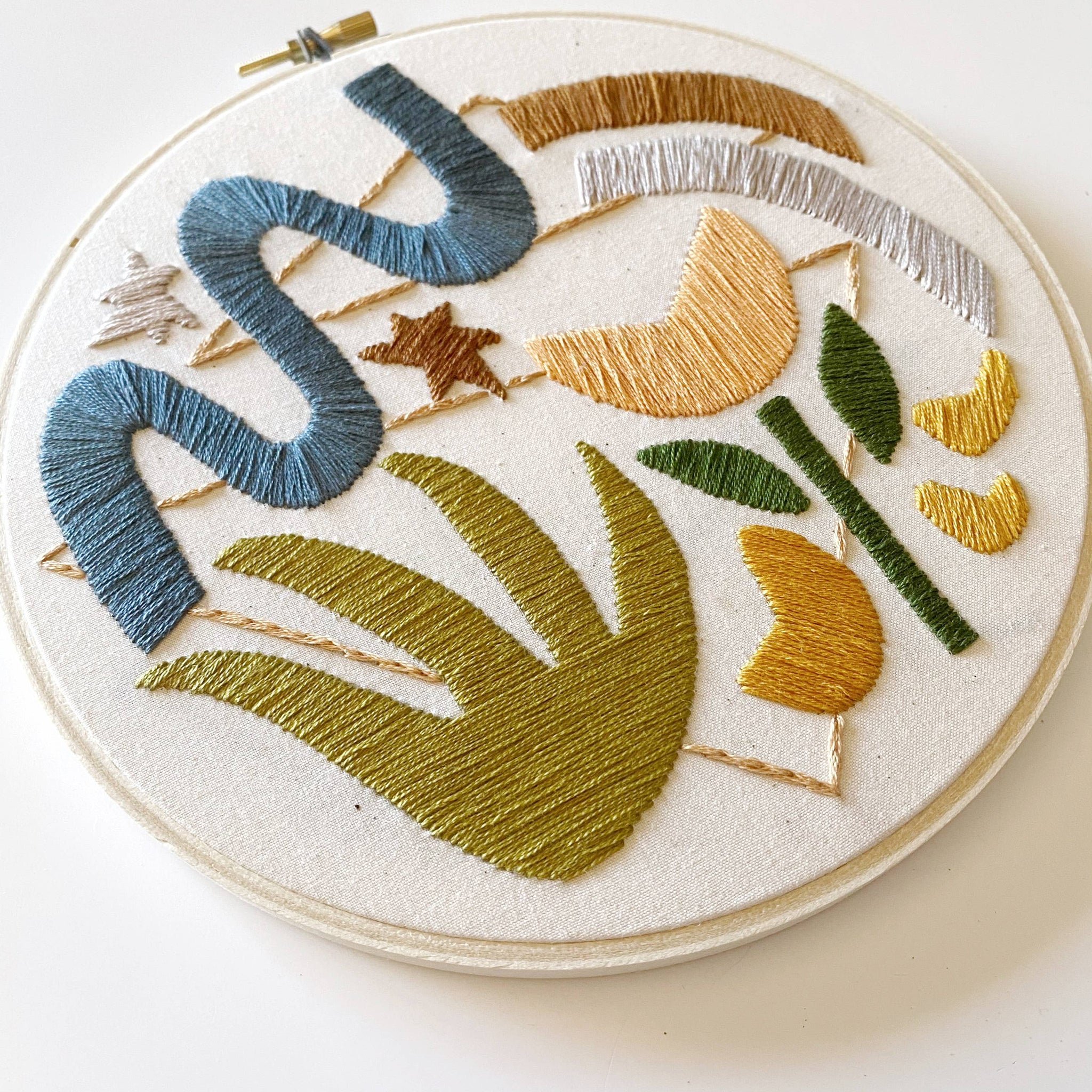 Desert Flow Embroidery Kit with Supplies - These Hands Makers Collective