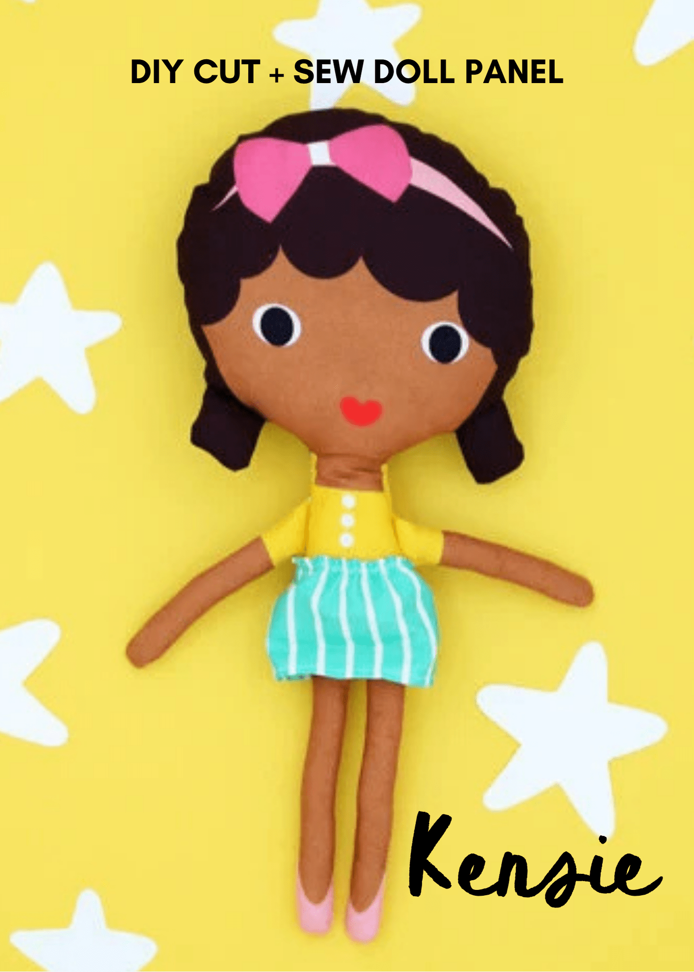 DIY Cut + Sew Doll Panel - These Hands Makers Collective