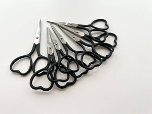 Heart embroidery scissors, small sewing scissors: Mint