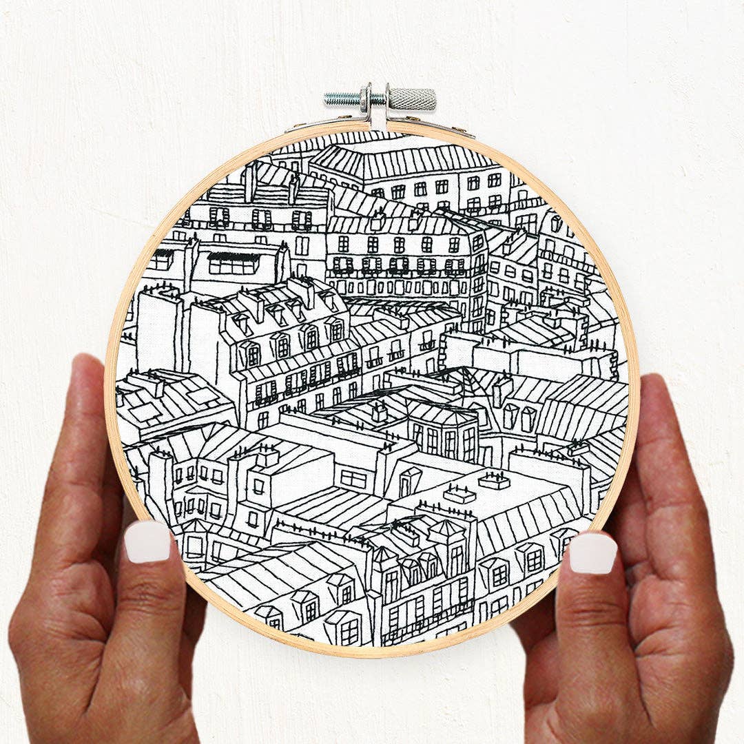 Rooftops of Paris - embroidery kit