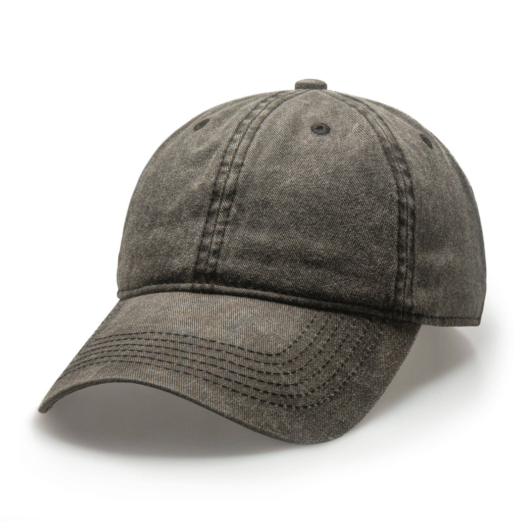 CHOK.LIDS Vintage Twill Baseball Cap: Charcoal