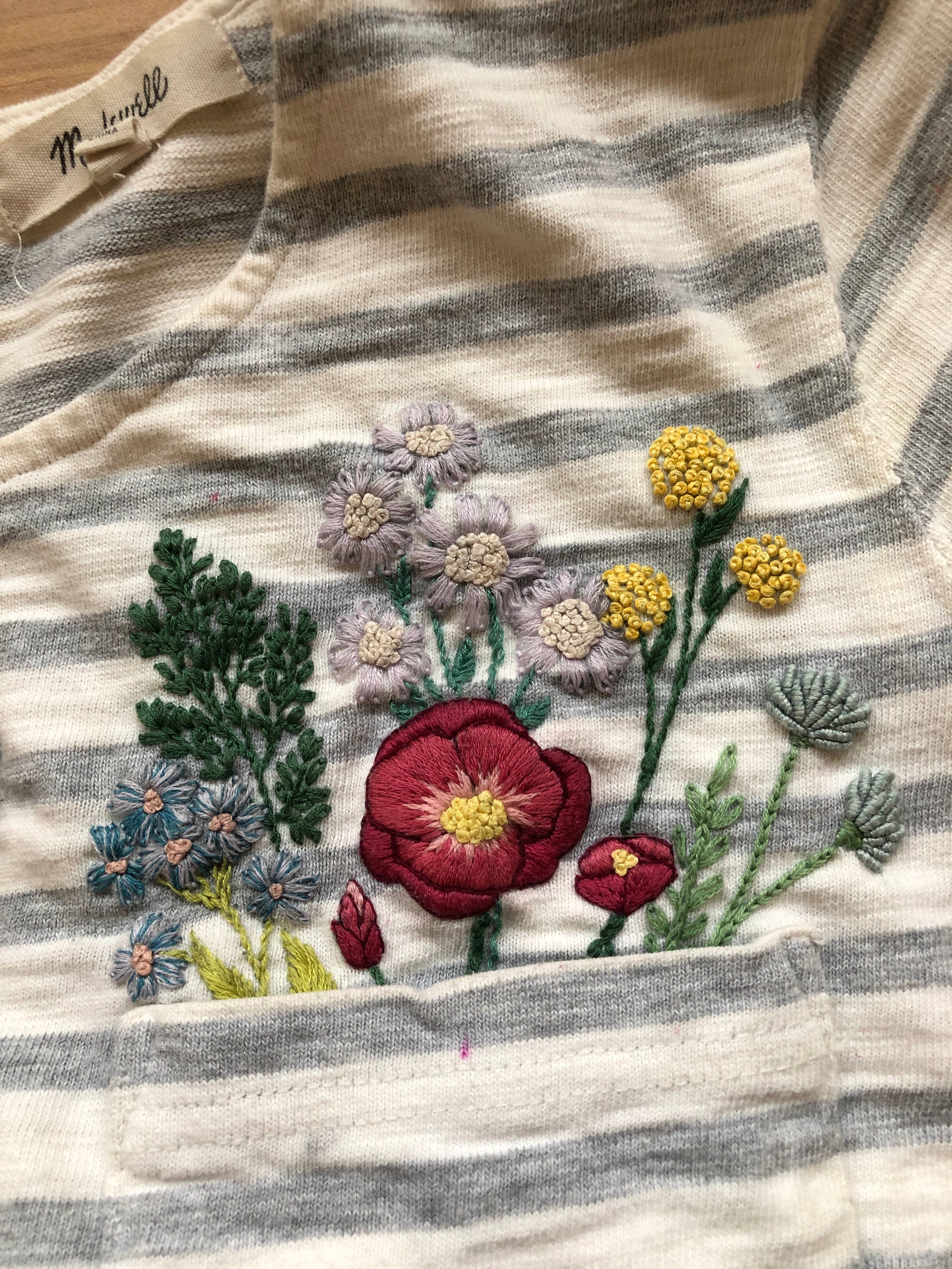 Wildflower Stems Embroidery - Peel Stick & Stitch Patterns