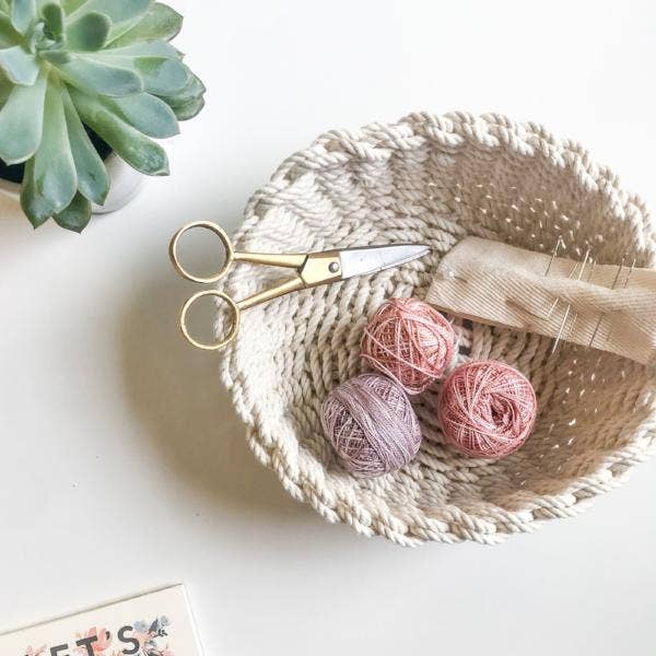 Jessie Twined Rope Bowl Kit: Olive