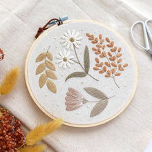 Load image into Gallery viewer, Floral Embroidery DIY Kit, modern embroidery craft kit