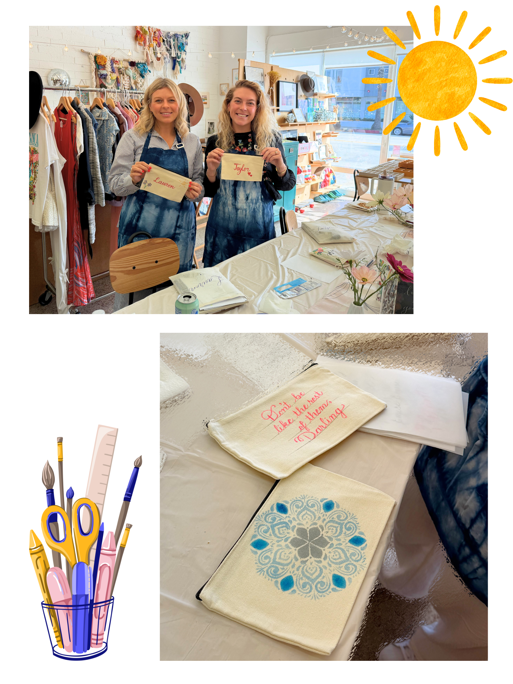 FEB 28th IN - PERSON - Calligraphy Club - Fabric Project edition - These Hands Makers Collective