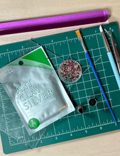 Load image into Gallery viewer, FEB 8th - IN PERSON - Silver Metal Clay Gem Charms - These Hands Makers Collective