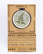 Load image into Gallery viewer, Fern + friends embroidery kit - These Hands Makers Collective