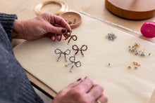 Load image into Gallery viewer, Festive Beaded Bow Earrings - DIY Tutorial (DIGITAL DOWNLOAD)