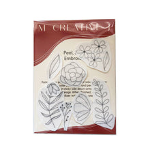 Load image into Gallery viewer, Florals Hand Embroidery - Peel Stick &amp; Stitch Patterns - These Hands Makers Collective