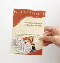 Load image into Gallery viewer, Florals Hand Embroidery - Peel Stick &amp; Stitch Patterns - These Hands Makers Collective