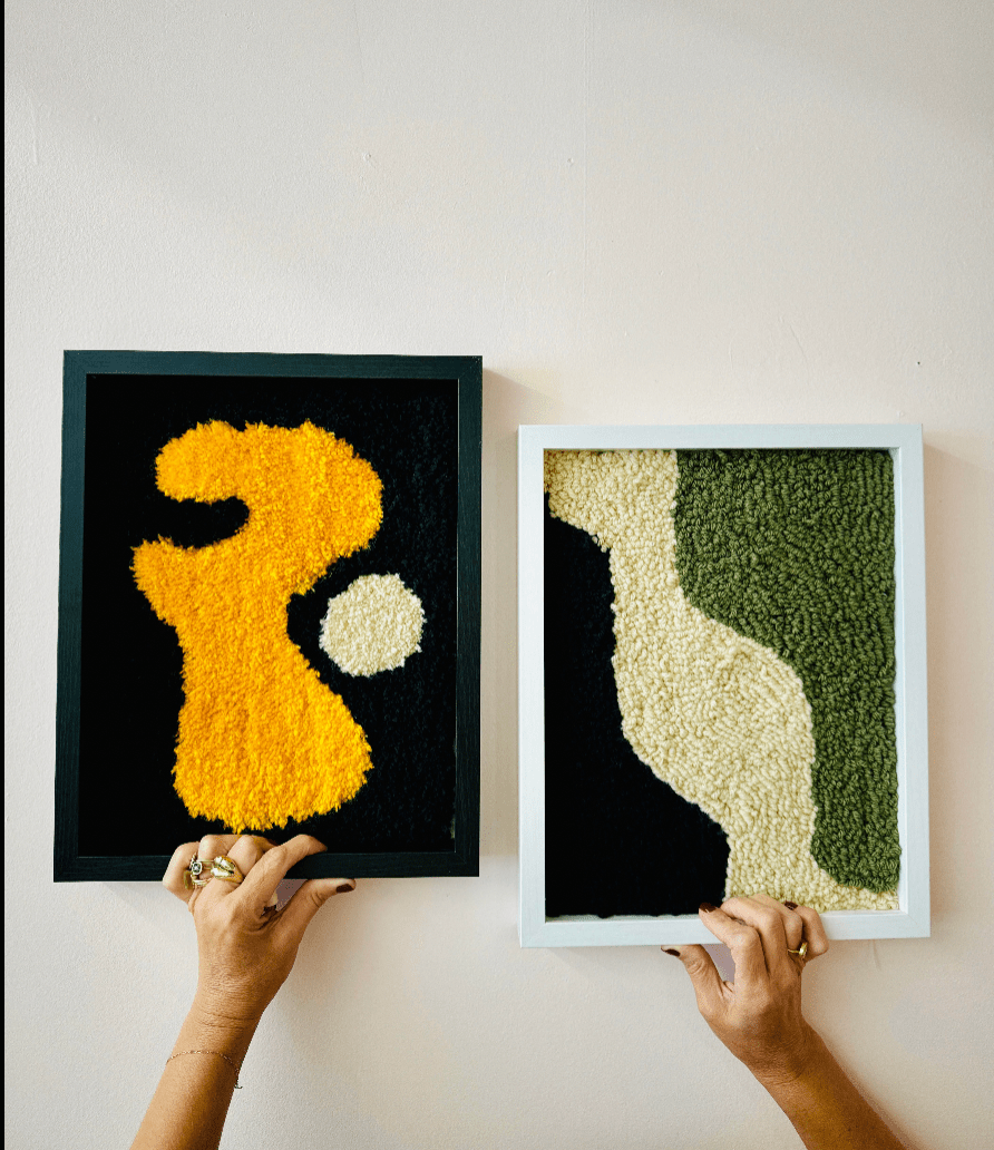 Framed Fiber Art (Rug Tufted) - These Hands Makers Collective