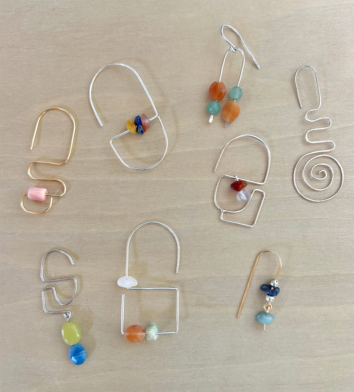 SEPT 26th - Geometric Wire and Bead Earrings Workshop