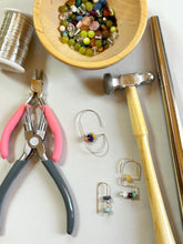 Load image into Gallery viewer, SEPT 26th - Geometric Wire and Bead Earrings Workshop